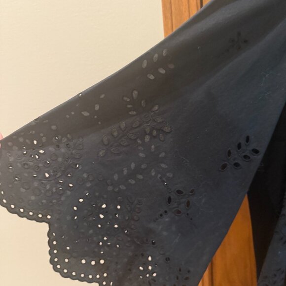 Tory Burch Mariana Top, Black Eyelet, XL - Picture 4 of 5